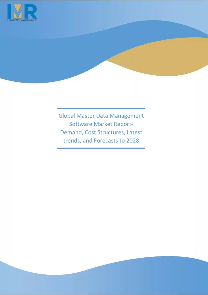 global master data management software market