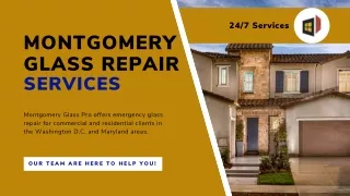Personalized Services for Every Type of Glass Repair | Montgomery Glass Pro