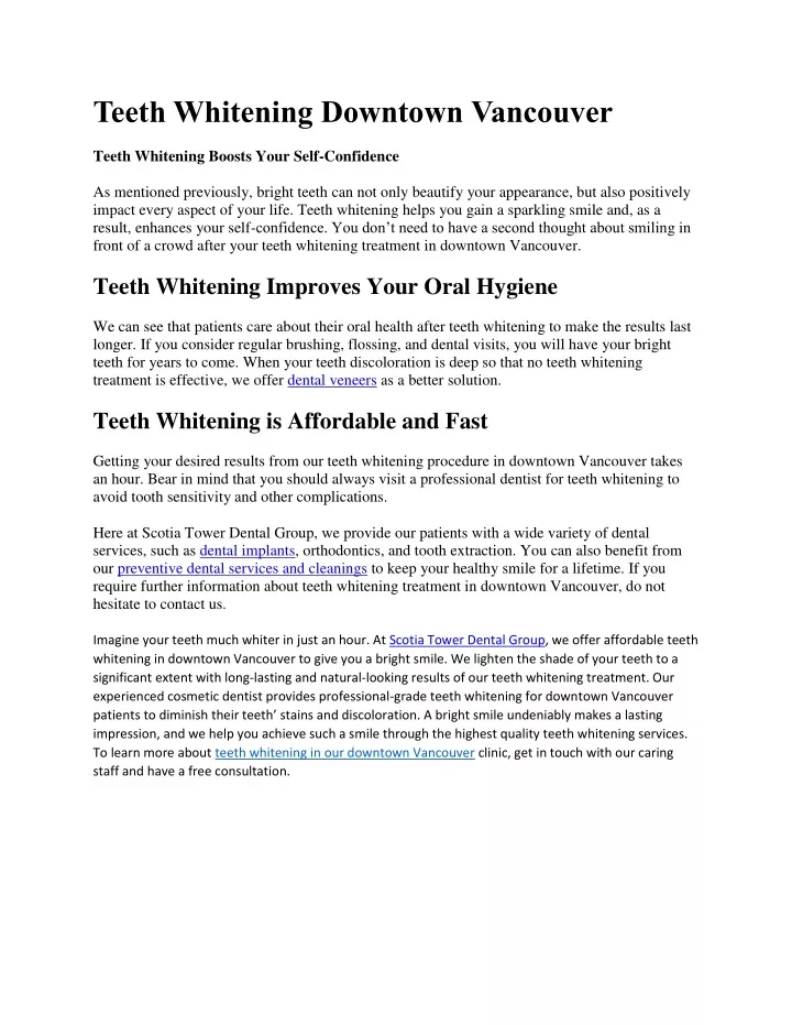 teeth whitening downtown vancouver