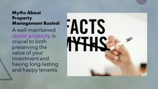 Myths About Property Management Busted!