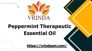 Peppermint Therapeutic Essential Oil