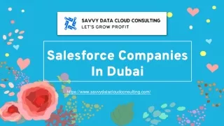 Salesforce Companies In Dubai