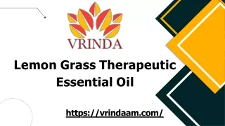 Lemon Grass Therapeutic Essential Oil