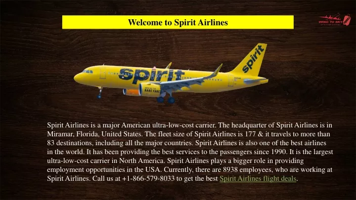welcome to spirit airlines