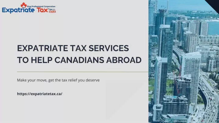 expatriate tax services to help canadians abroad