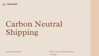 Carbon Neutral Shipping: All You Need to Know