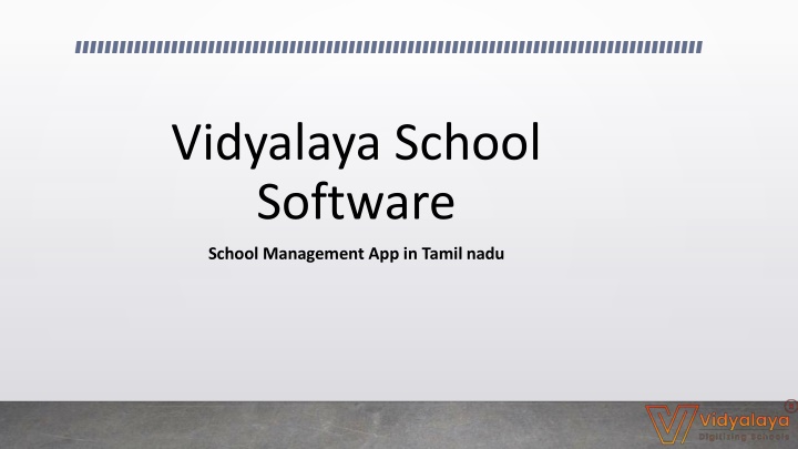 vidyalaya school software