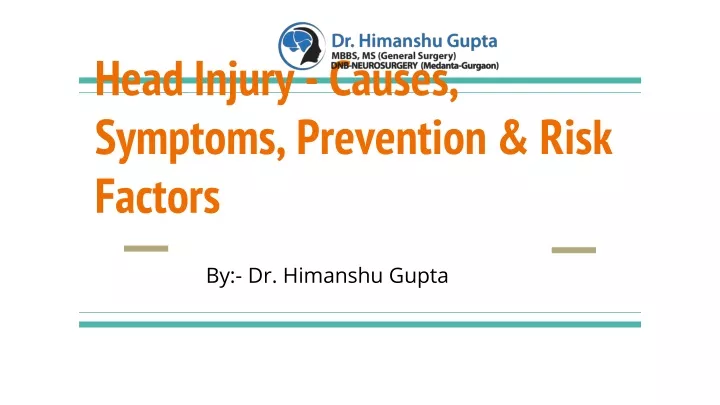 head injury causes symptoms prevention risk factors