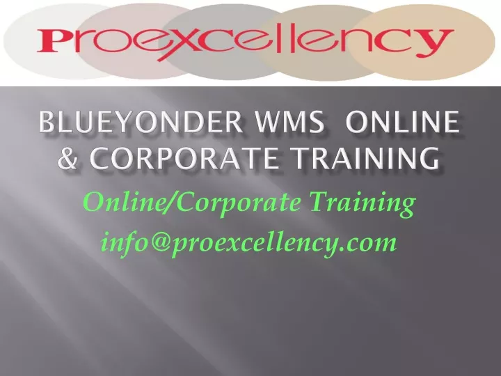 online corporate training info@proexcellency com