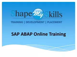 sap abap online training
