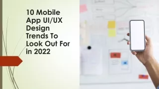 Top Mobile App UI/UX Design Trends