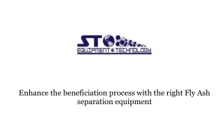 Enhance the beneficiation process with the right Fly Ash separation equipment