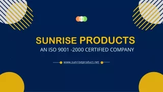 Thermocouple Manufacturers | Sunrise Products