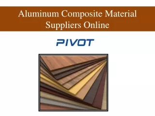 aluminum composite material suppliers online