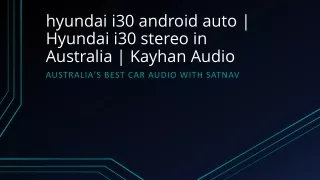 Car Stereo with SatNav for HYUNDAI FD i30