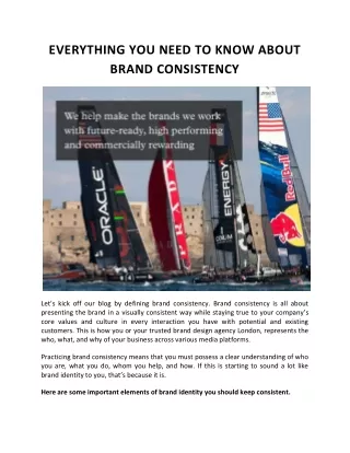 EVERYTHING YOU NEED TO KNOW ABOUT BRAND CONSISTENCY