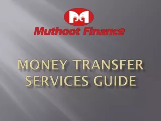 Money Transfer Services Guide