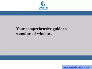 your comprehensive guide to soundproof windows