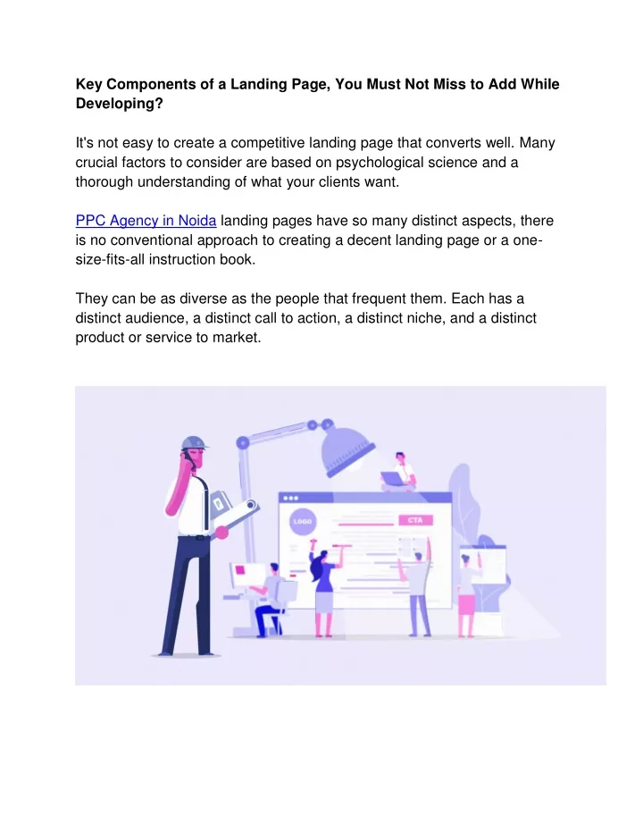 key components of a landing page you must