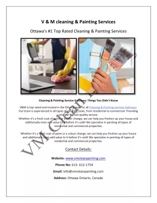 Best/top painting company Barrhaven, Kanata - V M Clean Painting