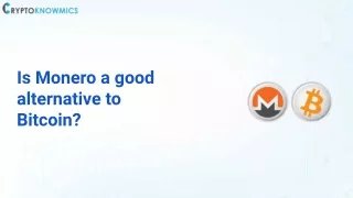 Is Monero a good alternative to Bitcoin?
