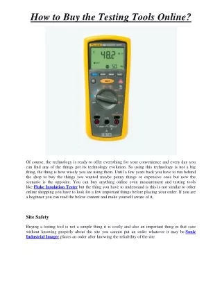 How to Buy the Testing Tools Online?