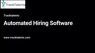 Automated Hiring Software