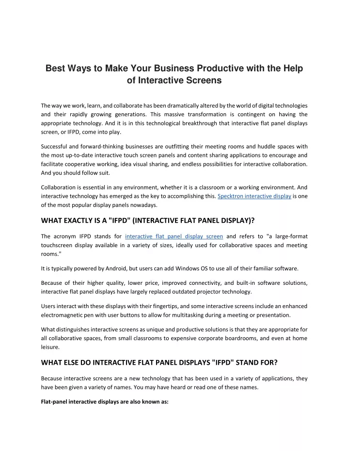 best ways to make your business productive with