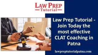 Find Out Best CLAT Coaching in Patna