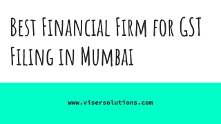 Best Financial Firm for GST Filing in Mumbai