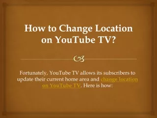 how to change location on youtube tv