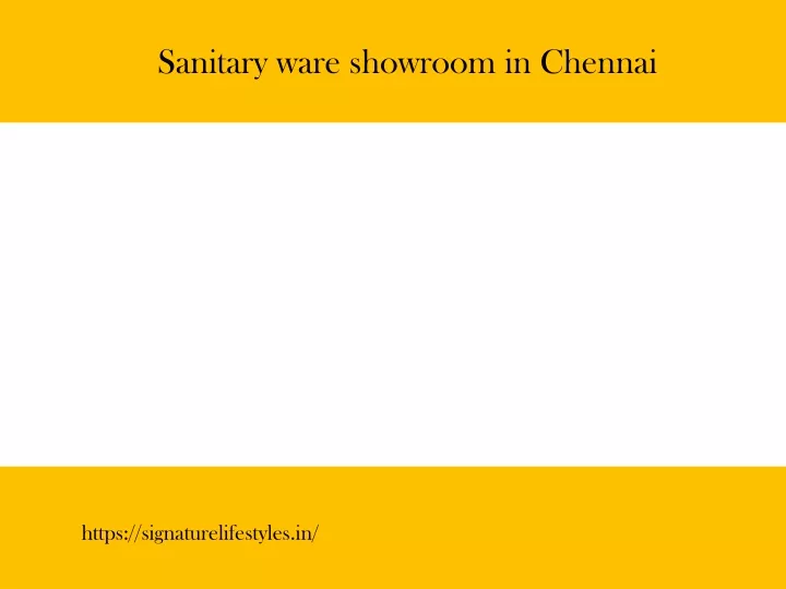 sanitary ware showroom in chennai