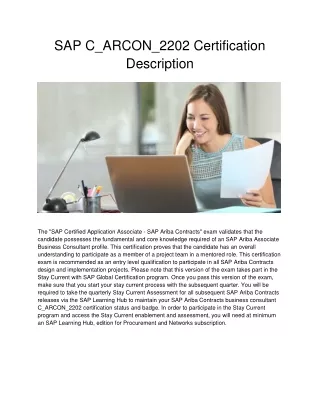 sap c arcon 2202 certification description
