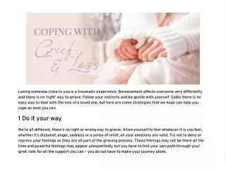 Coping with Grief and Loss