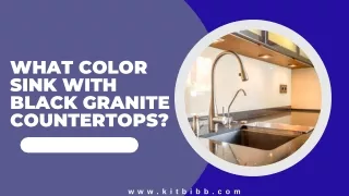 What Color Sink With Black Granite Countertops