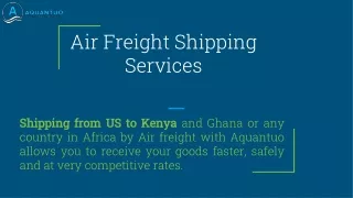 air freight shipping services
