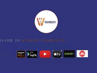 Online Accounting courses /GST/Tally/Income Tax| Academy tax4wealth