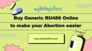 Buy Generic RU486 Online to make your abortion easier