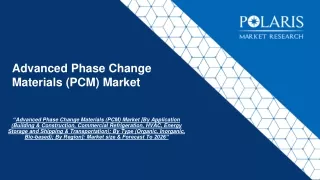 advanced phase change materials pcm market