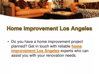 Home Remodel Los Angeles