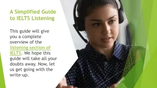 A Simplified Guide to IELTS Listening