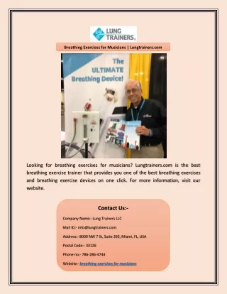 breathing exercises for musicians lungtrainers com