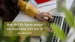 how do i fix epson printer not connecting with