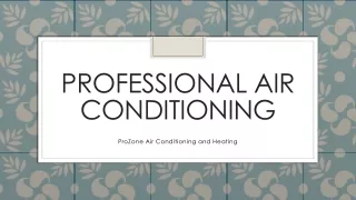 professional air conditioning