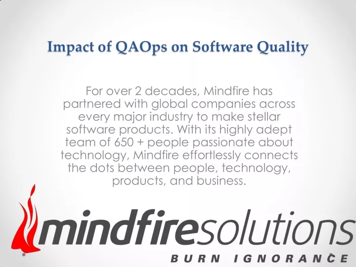 impact of qaops on software quality