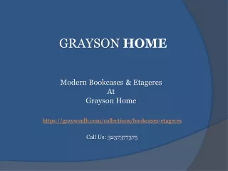 Modern Bookcases & Etageres grayson home