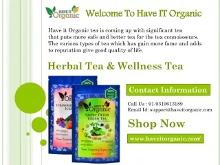 Have It Organic Anti Aging Premium Green Tea