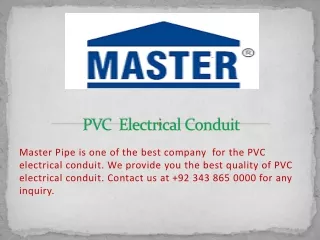 PVC  Electrical Conduit