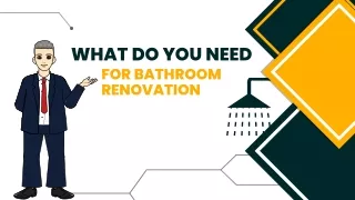 What Do You Need for Bathroom Renovation?