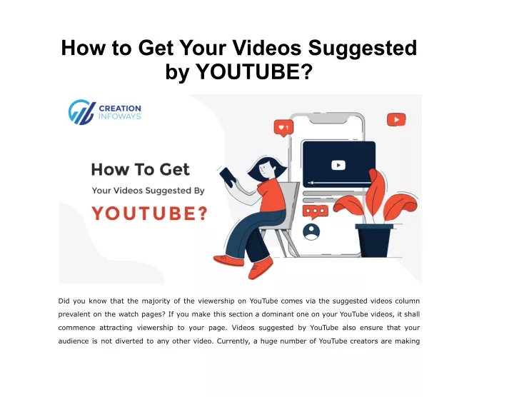 how to get your videos suggested by youtube